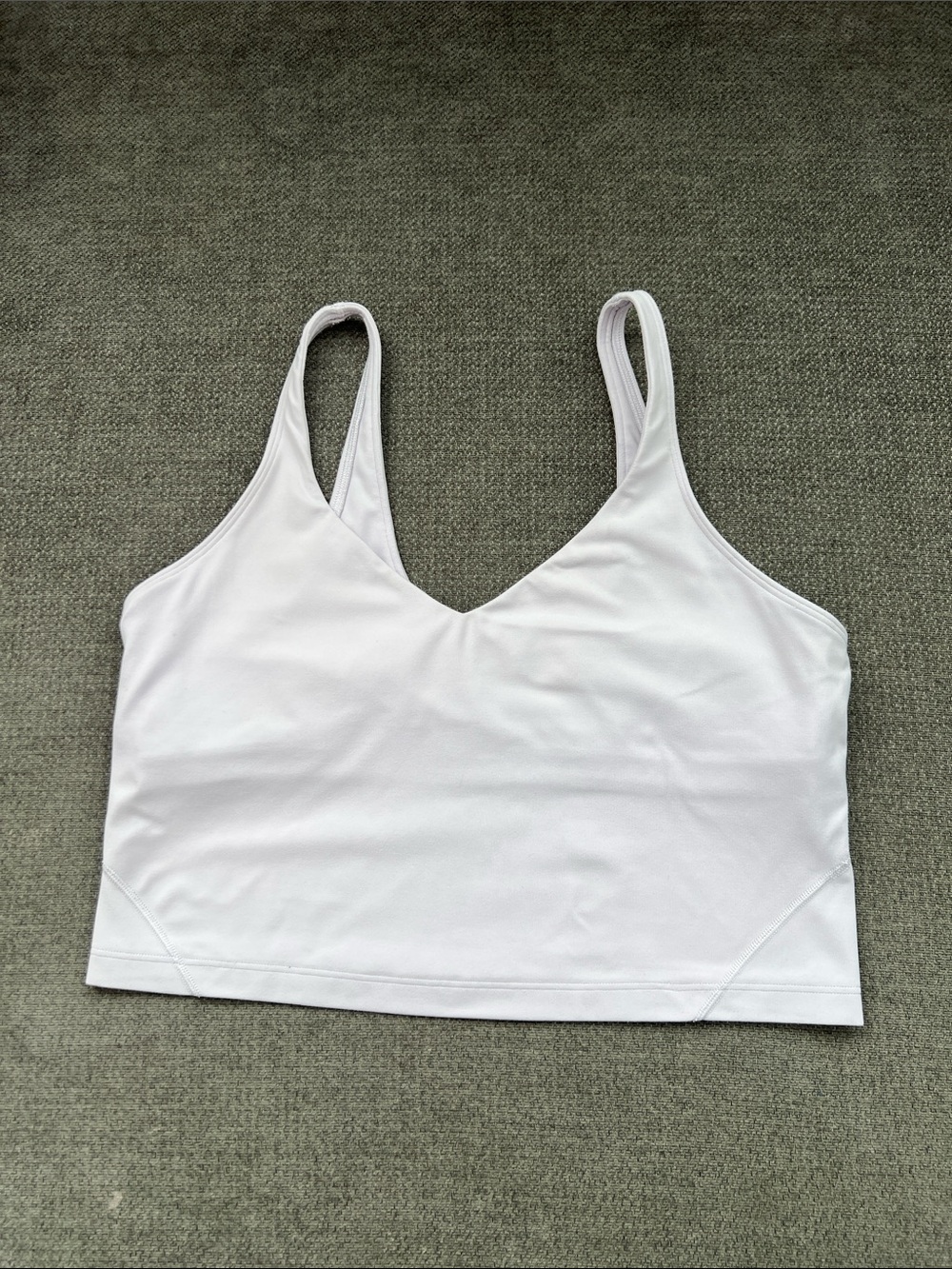 lululemon athletica purple light Scoop-Front Crop Sports Bra